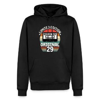 Édition Limitée Du Meilleur De L'original De 1929 - Sweat à capuche Premium bio Homme - noir - Devant - Nico (187cm)