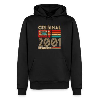 Original legendäre Hits Das Beste von 2001 - Männer Premium Bio Hoodie - Schwarz - Vorne - Nico (187cm)