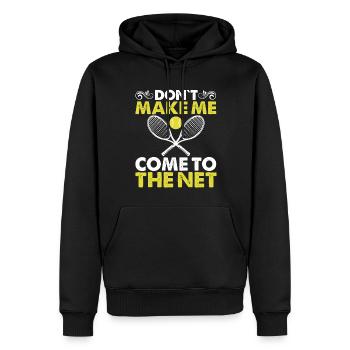 Don't force me to go online - Men’s Premium Organic Hoodie - black - Front - Nico (187cm)