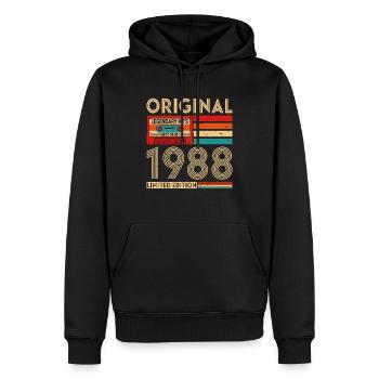 Original legendäre Hits Das Beste von 1988 - Männer Premium Bio Hoodie - Schwarz - Vorne - Nico (187cm)