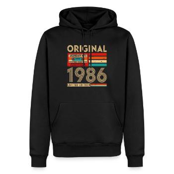 Original legendäre Hits Das Beste von 1986 - Männer Premium Bio Hoodie - Schwarz - Vorne - Nico (187cm)