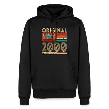 Original legendäre Hits Best of 2000 - Männer Premium Bio Hoodie - Schwarz - Vorne - Nico (187cm)