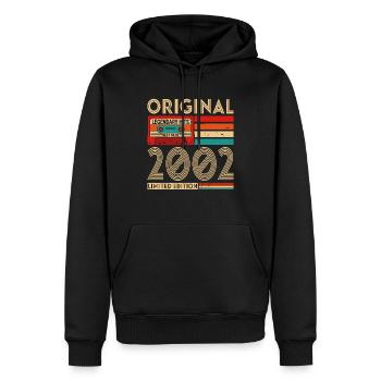 Original legendäre Hits Best of 2002 - Männer Premium Bio Hoodie - Schwarz - Vorne - Nico (187cm)