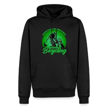 Projet sans nom 73 - Sweat à capuche Premium bio Homme - noir - Devant - Nico (187cm)