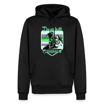 Unbenanntes Projekt 53 - Sweat à capuche Premium bio Homme - noir - Devant - Nico (187cm)