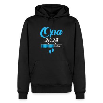 Opa 2023 - Männer Premium Bio Hoodie - Schwarz - Vorne - Nico (187cm)