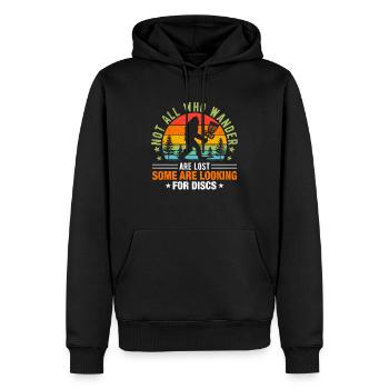 Lustige Disc Golf Kunst für Männer Frauen Kinder Disc Golf - Männer Premium Bio Hoodie - Schwarz - Vorne - Nico (187cm)