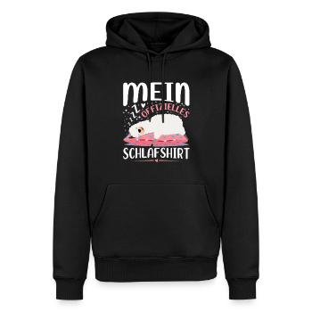 Mein Offizielles Schlafshirt - Männer Premium Bio Hoodie - Schwarz - Vorne - Nico (187cm)
