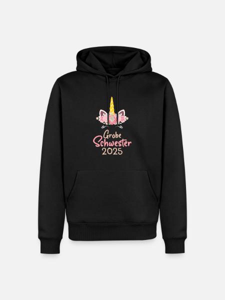 Große Schwester 2025 - Sweat à capuche Premium bio Homme - noir