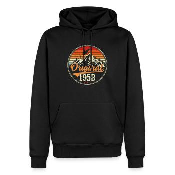 Ernte 1953 - Männer Premium Bio Hoodie - Schwarz - Vorne - Nico (187cm)