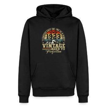 1923 Vintage Vintage Retro Geburtstagsgeschenk - Männer Premium Bio Hoodie - Schwarz - Vorne - Nico (187cm)