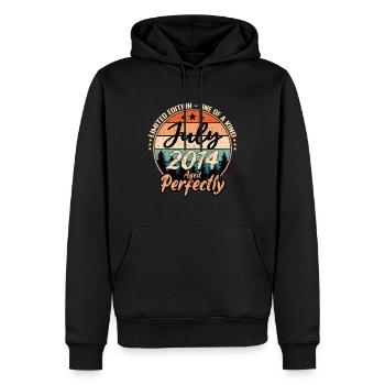 Juli 2014 Jubiläum 2014 Legenden Juli - Männer Premium Bio Hoodie - Schwarz - Vorne - Nico (187cm)