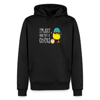 Baby Boy Outfit Pâques - Sweat à capuche Premium bio Homme - noir - Devant - Nico (187cm)