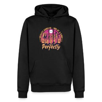 March 1999 anniversary 1999 Retro 1999 March - Men’s Premium Organic Hoodie - black - Front - Nico (187cm)