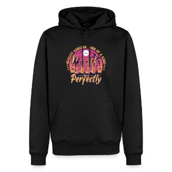 März 2020 Jubiläum 2020 Retro 2020 März - Männer Premium Bio Hoodie - Schwarz - Vorne - Nico (187cm)