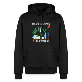 Je suis désolé de planter ce week-end - Sweat à capuche Premium bio Homme - noir - Devant - Nico (187cm)