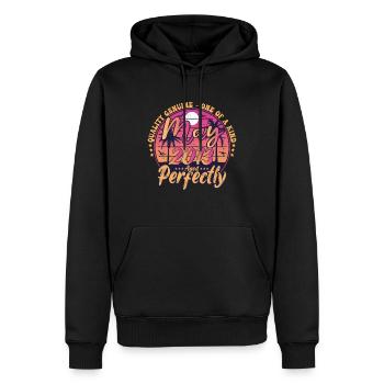 Mai 2013 anniversaire 2013 Retro 2013 Mai - Sweat à capuche Premium bio Homme - noir - Devant - Nico (187cm)