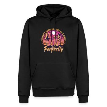 Mai 2015 Jubiläum 2015 Retro 2015 Mai - Männer Premium Bio Hoodie - Schwarz - Vorne - Nico (187cm)