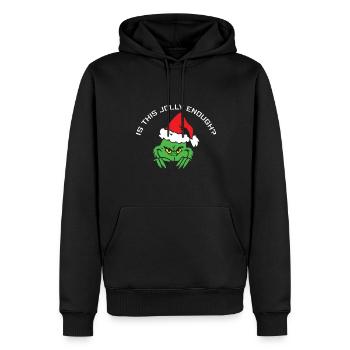 Ist Das Lustig Genug? - Lustige Weihnachten - Männer Premium Bio Hoodie - Schwarz - Vorne - Nico (187cm)