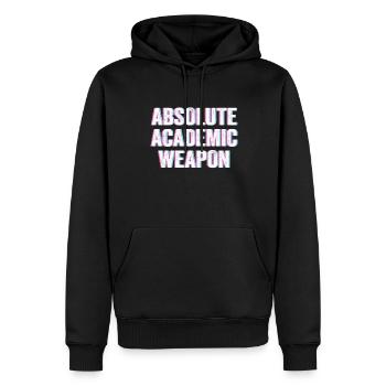 Arme académique absolue des étudiants - Sweat à capuche Premium bio Homme - noir - Devant - Nico (187cm)