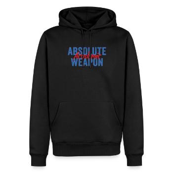 Arme académique absolue de l’étudiant - Sweat à capuche Premium bio Homme - noir - Devant - Nico (187cm)
