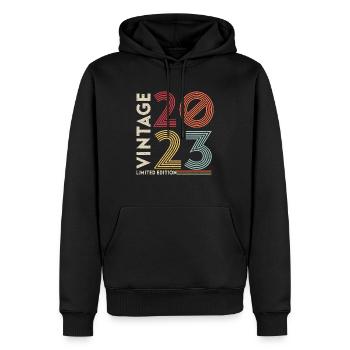 Oldtimer 1993 2023 30. Geburtstag Geschenk Herren - Männer Premium Bio Hoodie - Schwarz - Vorne - Nico (187cm)