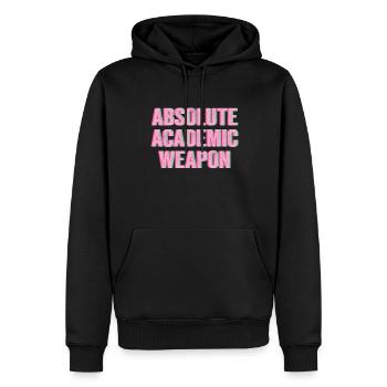 Arme académique absolue de l’étudiant - Sweat à capuche Premium bio Homme - noir - Devant - Nico (187cm)