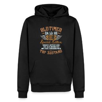 Oldtimer Special Edition Modell 2010 Geburtstag - Männer Premium Bio Hoodie - Schwarz - Vorne - Nico (187cm)
