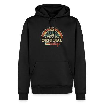 Jahrgang 2013 - Männer Premium Bio Hoodie - Schwarz - Vorne - Nico (187cm)