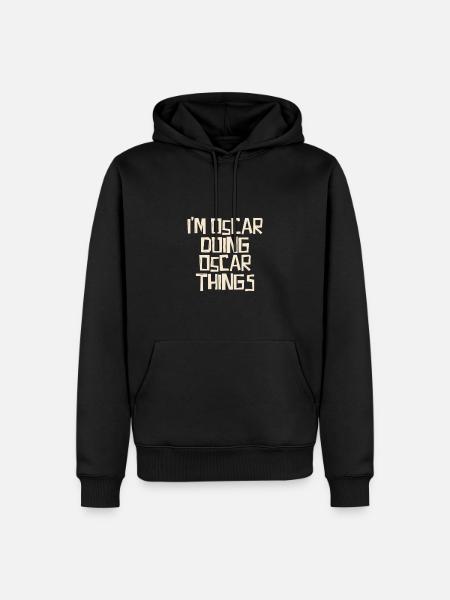 I'm Oscar doing Oscar things - Men’s Premium Organic Hoodie - black