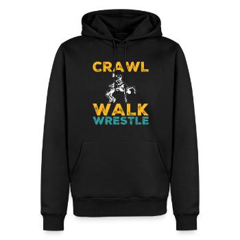 Kriechen Gehen Ringen - Wrestling - Männer Premium Bio Hoodie - Schwarz - Vorne - Nico (187cm)