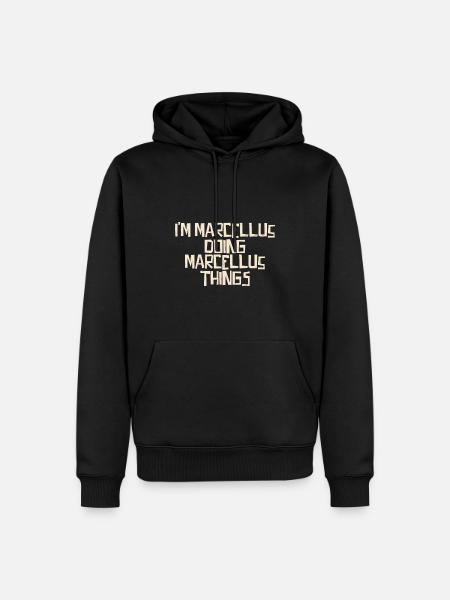 I'm Marcellus doing Marcellus things - Men’s Premium Organic Hoodie - black