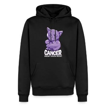 Krebs Schlägt Nicht Meowt Krebs - Männer Premium Bio Hoodie - Schwarz - Vorne - Nico (187cm)