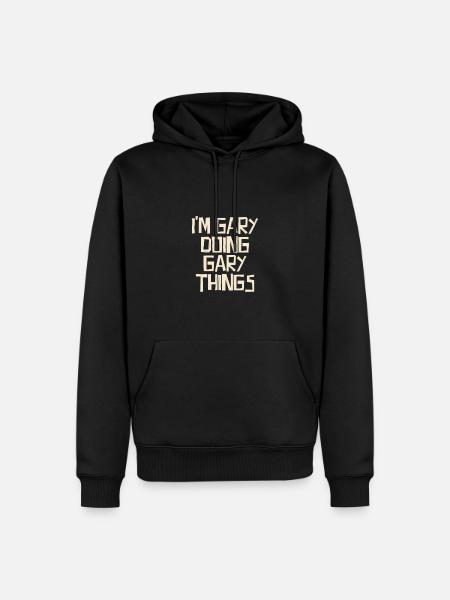 I'm Gary doing Gary things - Men’s Premium Organic Hoodie - black