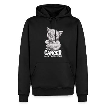 Krebs Besiegt Nicht Gehirnkrebs - Männer Premium Bio Hoodie - Schwarz - Vorne - Nico (187cm)