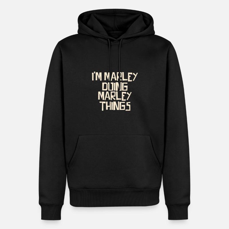 I'm Marley doing Marley things - Männer Premium Bio Hoodie - Schwarz