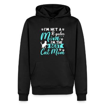 Ich Bin Keine Normale Mutter Ich Bin Die Beste - Männer Premium Bio Hoodie - Schwarz - Vorne - Nico (187cm)