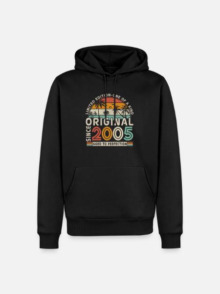 Original 2005 - 18th birthday - Men’s Premium Organic Hoodie - black
