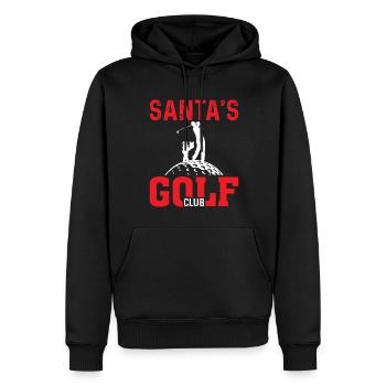 Santa's Golf Club - Männer Premium Bio Hoodie - Schwarz - Vorne - Nico (187cm)