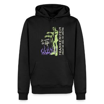 Universal Monsters Frankenstein It Comes To Life! - Men’s Premium Organic Hoodie - black - Front - Nico (187cm)