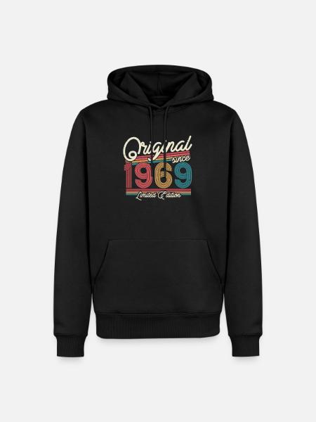 Gift 54/55 Birthday 1969 - Men’s Premium Organic Hoodie - black