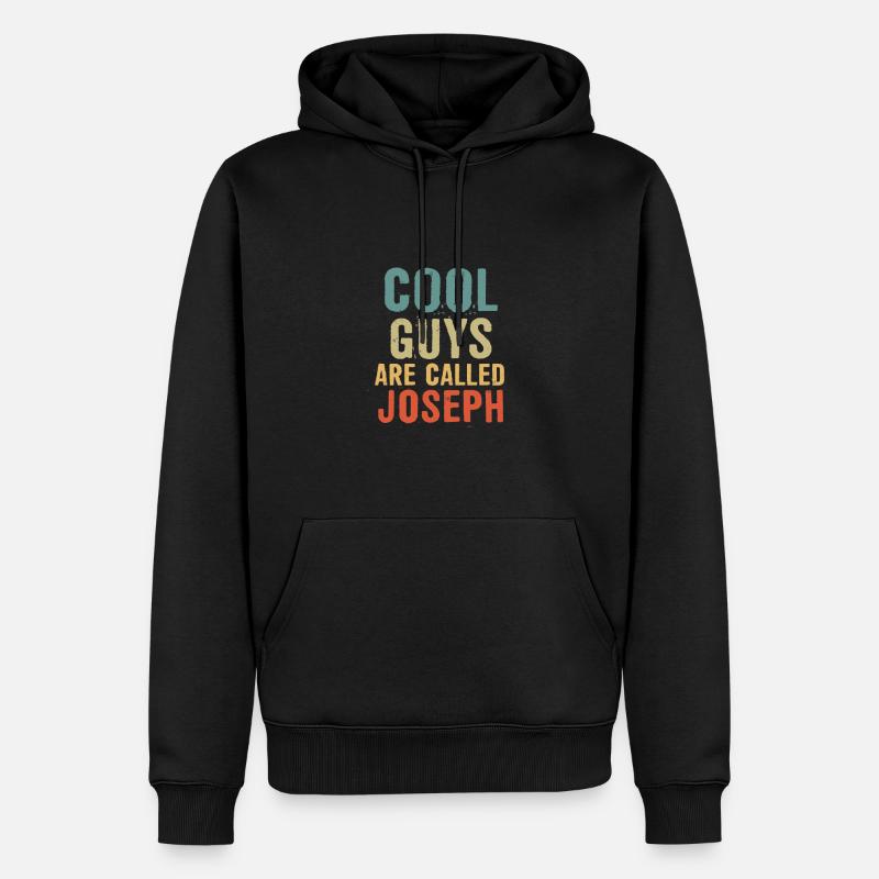 Les gars cool s’appellent Joseph - Sweat à capuche Premium bio Homme - noir