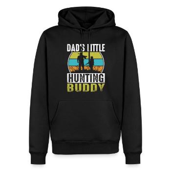 Papas Kleiner Jagdkumpel - Männer Premium Bio Hoodie - Schwarz - Vorne - Nico (187cm)