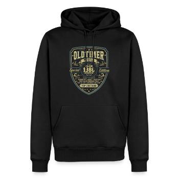 Vintage 1986 Geburtstagsüberraschung - Männer Premium Bio Hoodie - Schwarz - Vorne - Nico (187cm)