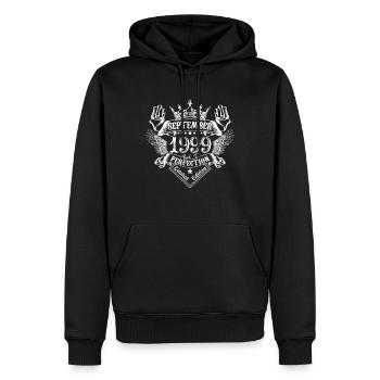 September 1999 | September 1999 anniversary 1999 - Men’s Premium Organic Hoodie - black - Front - Nico (187cm)