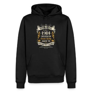Retro Geburtstagsgeschenk 1984 Original - Männer Premium Bio Hoodie - Schwarz - Vorne - Nico (187cm)