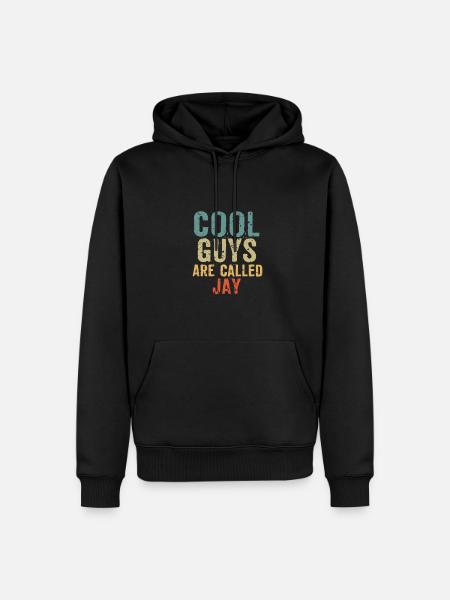Cool guys are called jay - Männer Premium Bio Hoodie - Schwarz
