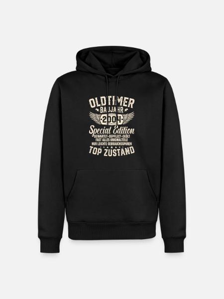 Retro Geschenk 2004er Oldtimer - Männer Premium Bio Hoodie - Schwarz