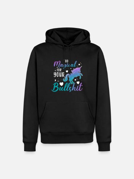 Trop magique pour votre - Sweat à capuche Premium bio Homme - noir
