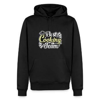 Bestes Kochteam - Männer Premium Bio Hoodie - Schwarz - Vorne - Nico (187cm)